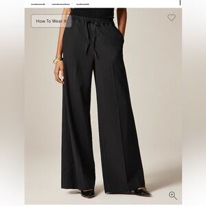 J. Crew Black Wide Leg Pants